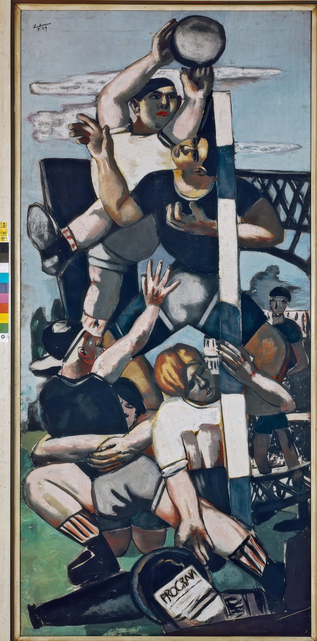 Rugby spelare av Max Beckmann