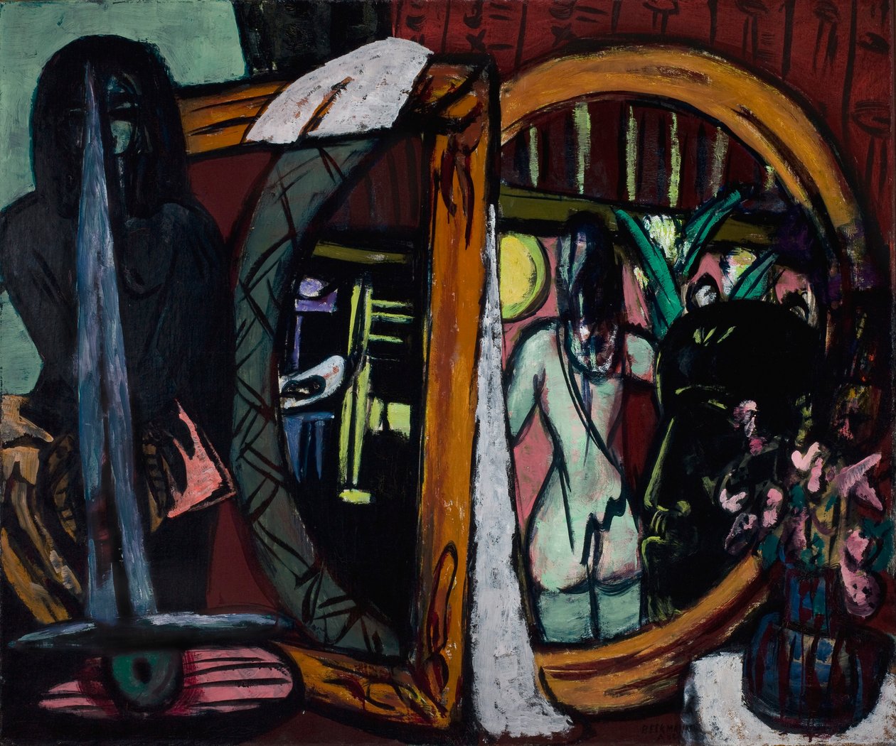 Skulptörens ateljé av Max Beckmann