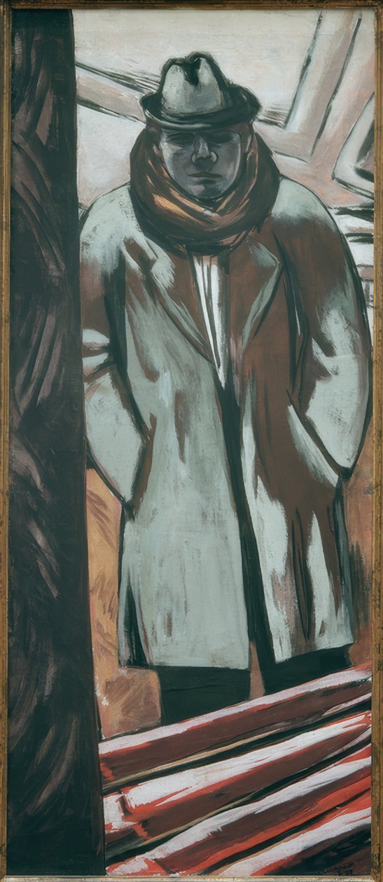 Självporträtt på hotellet av Max Beckmann