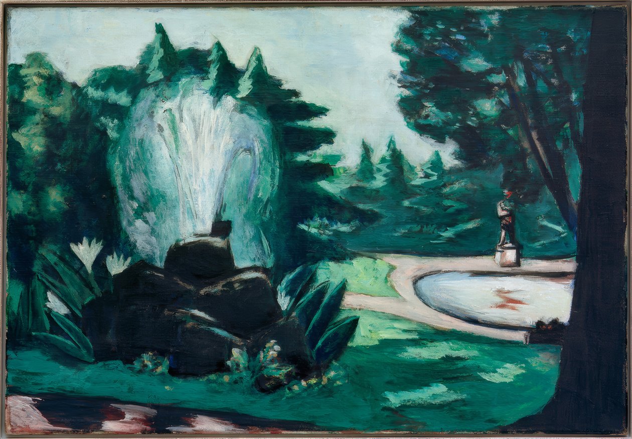 Fontän i Baden-Baden av Max Beckmann