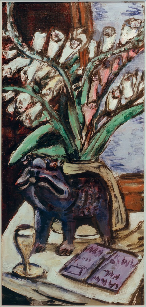 Stilleben med fingerborg av Max Beckmann