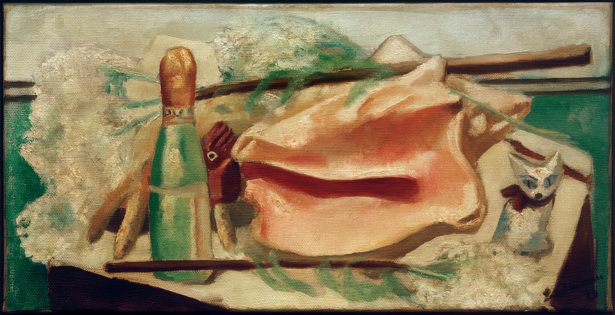 Stilleben med rosa snäckskal av Max Beckmann