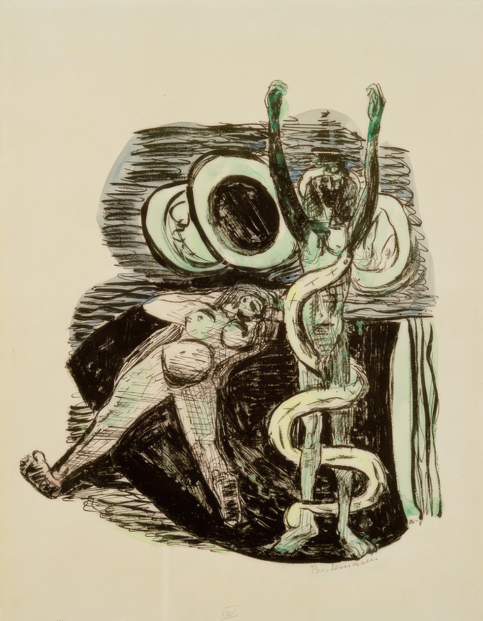 Människans fall av Max Beckmann