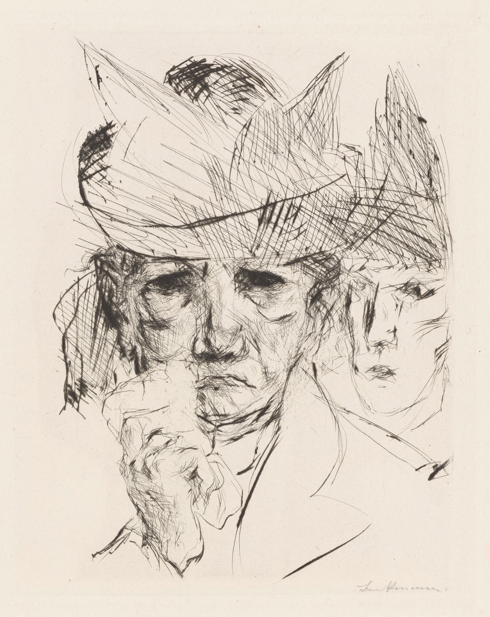 Gråtande kvinna av Max Beckmann