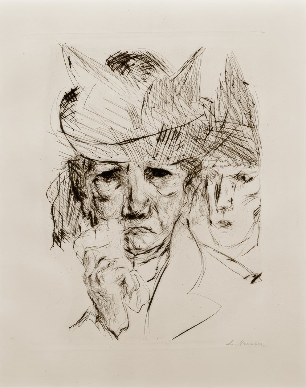 Gråtande kvinna av Max Beckmann