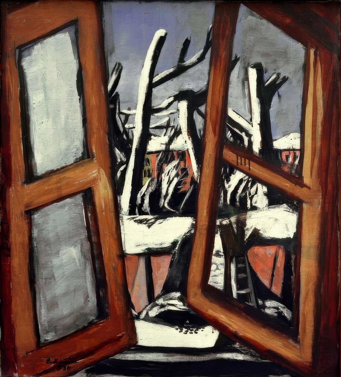 Vinterlandskap av Max Beckmann