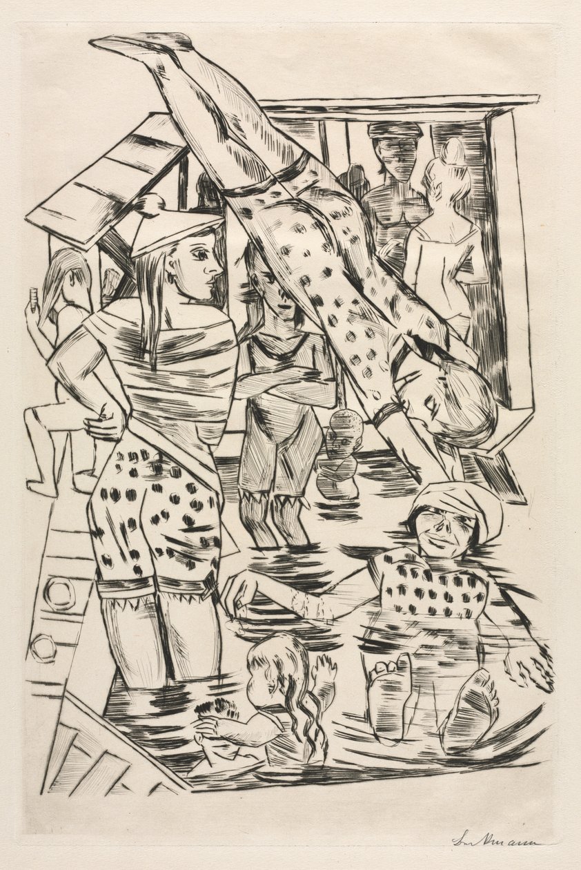 Kvinnors bad av Max Beckmann