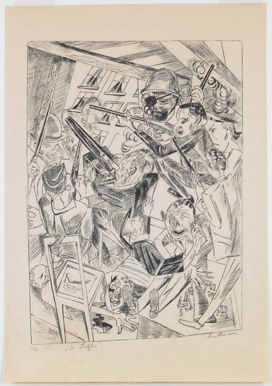 skylt 10: The Last Ones av Max Beckmann