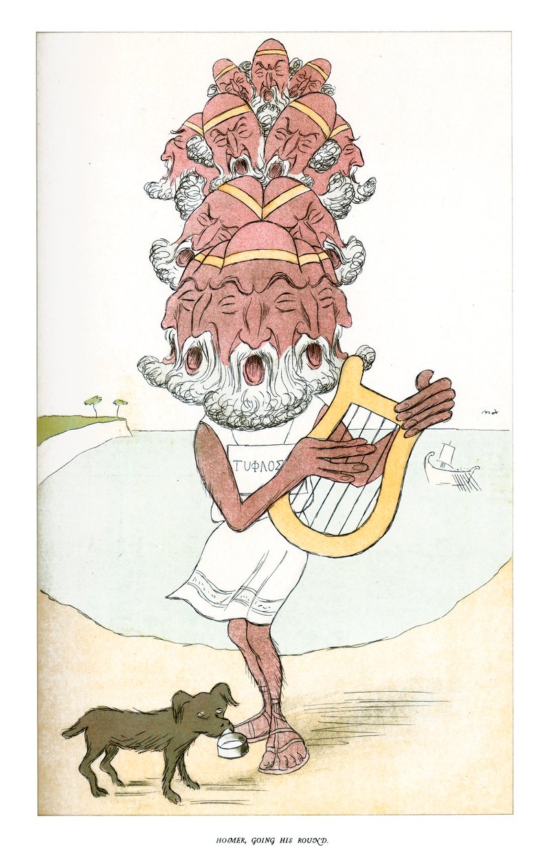 Homer, går sin runda, 1904. av Henry Maximilian Beerbohm