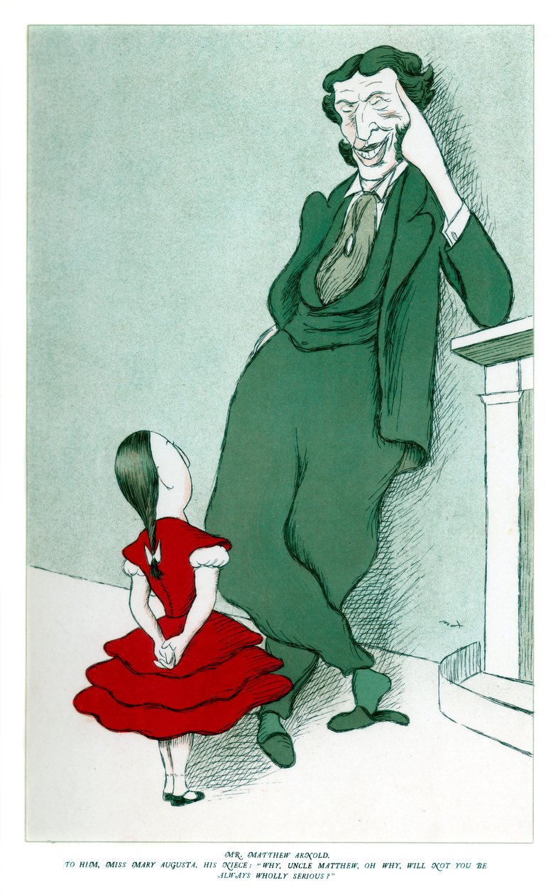 Matthew Arnold 1822-1888 och hans systerdotter, 1904. av Henry Maximilian Beerbohm