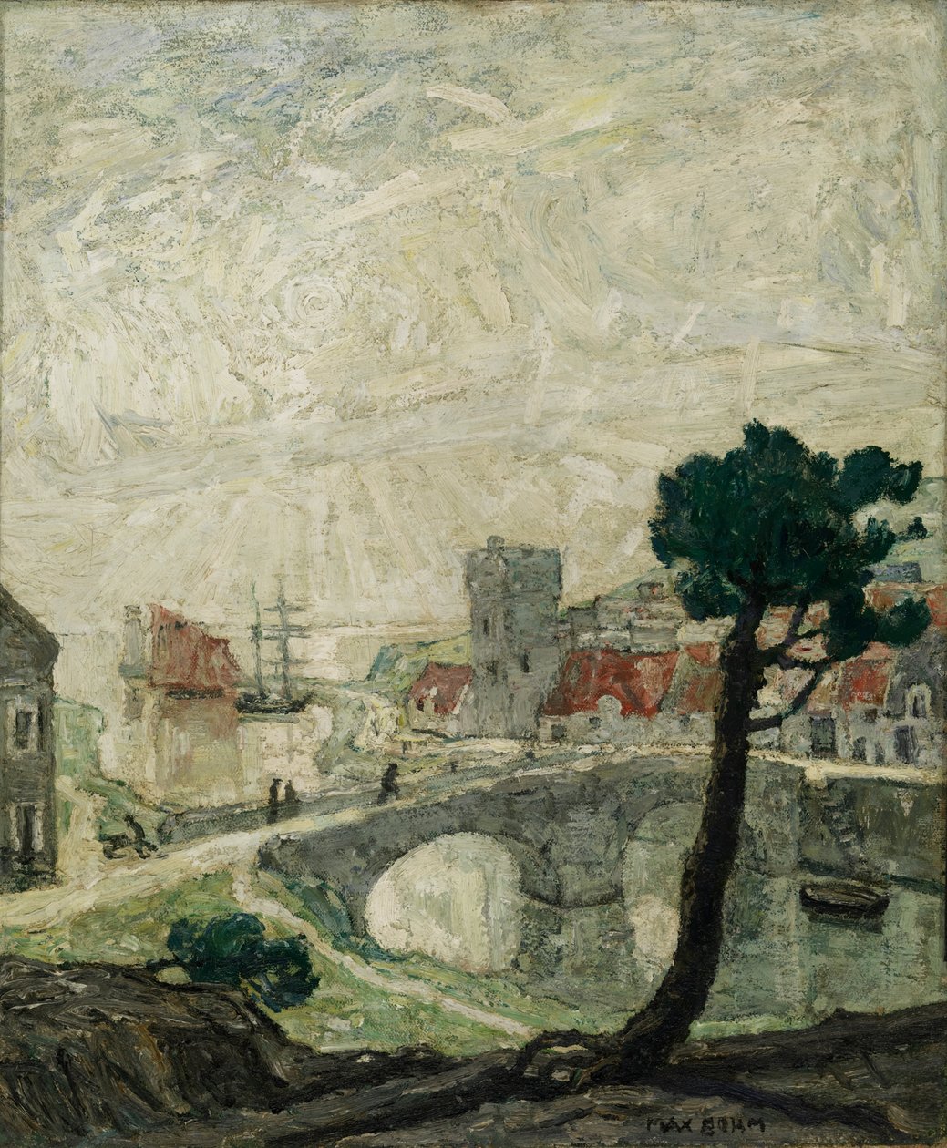 Forntida hamn, 1921. av Max Bohm