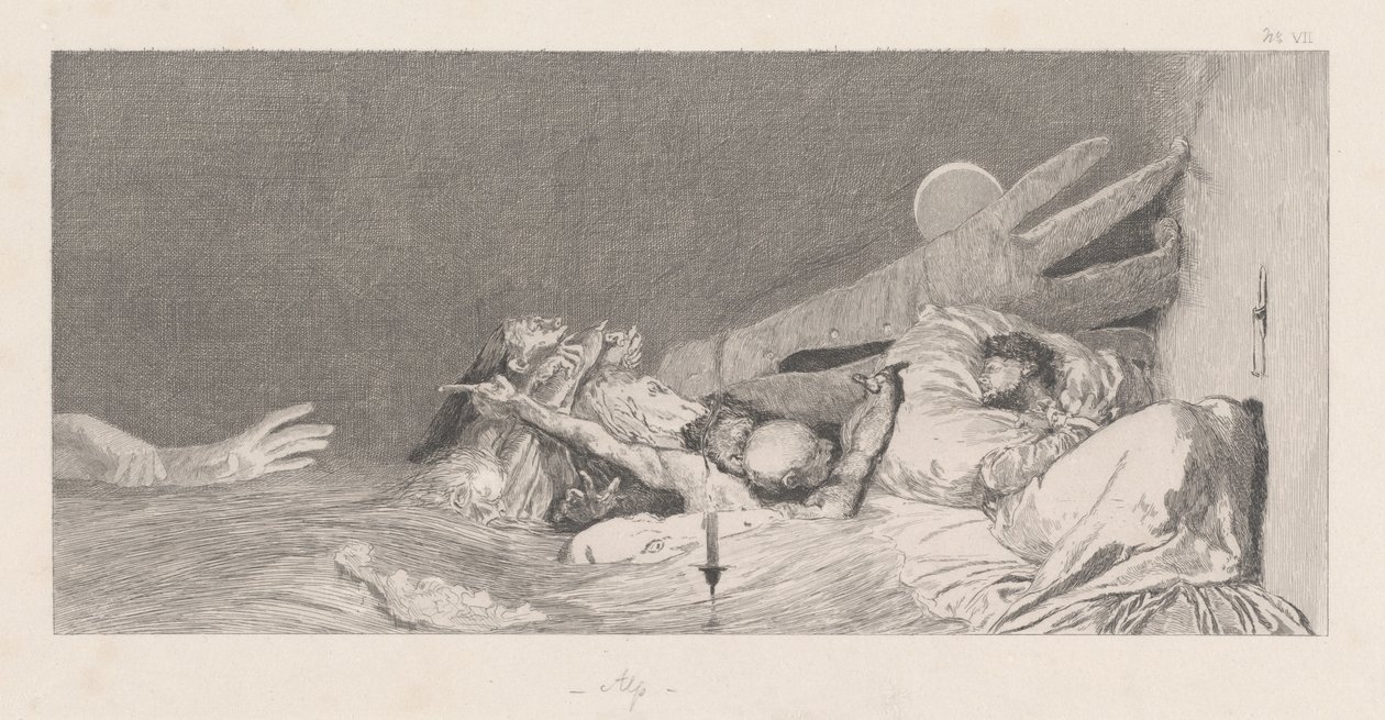 Anxieties fears, 18781880. av Max Klinger