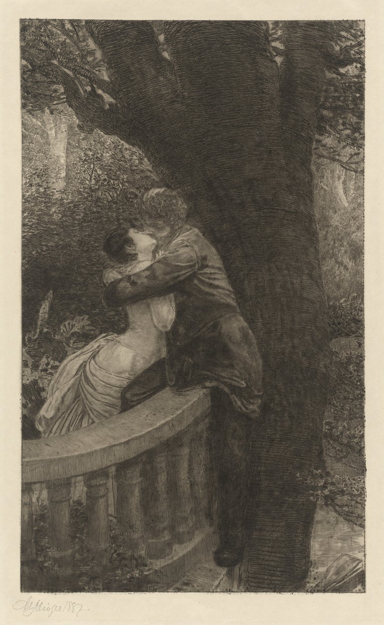 In the Park Im Park: pl.4, 1878. av Max Klinger
