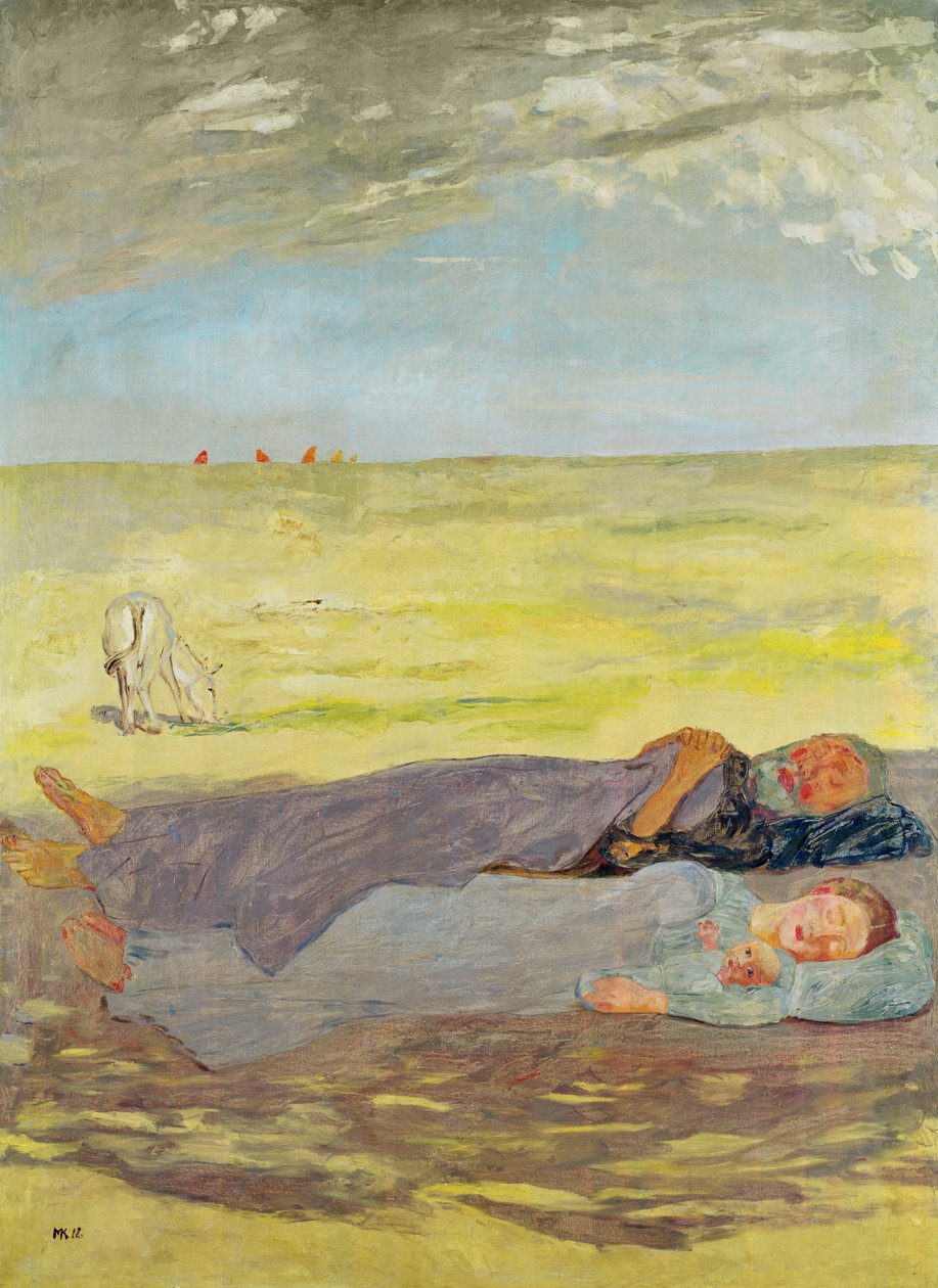Vila på flykten till Egypten, 1912 av Max Klinger