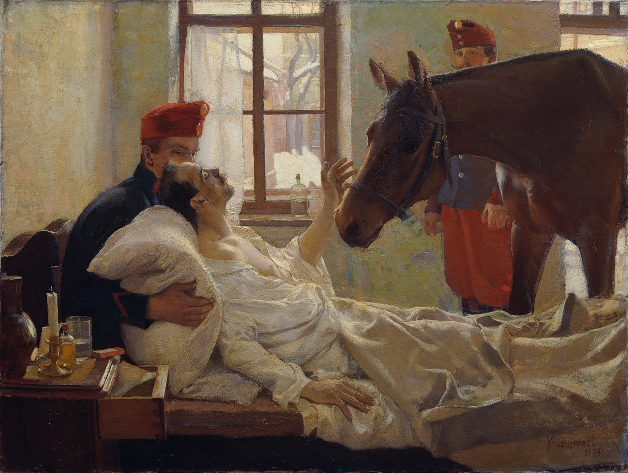 En kär besökare, 1894. av Max Kurzweil