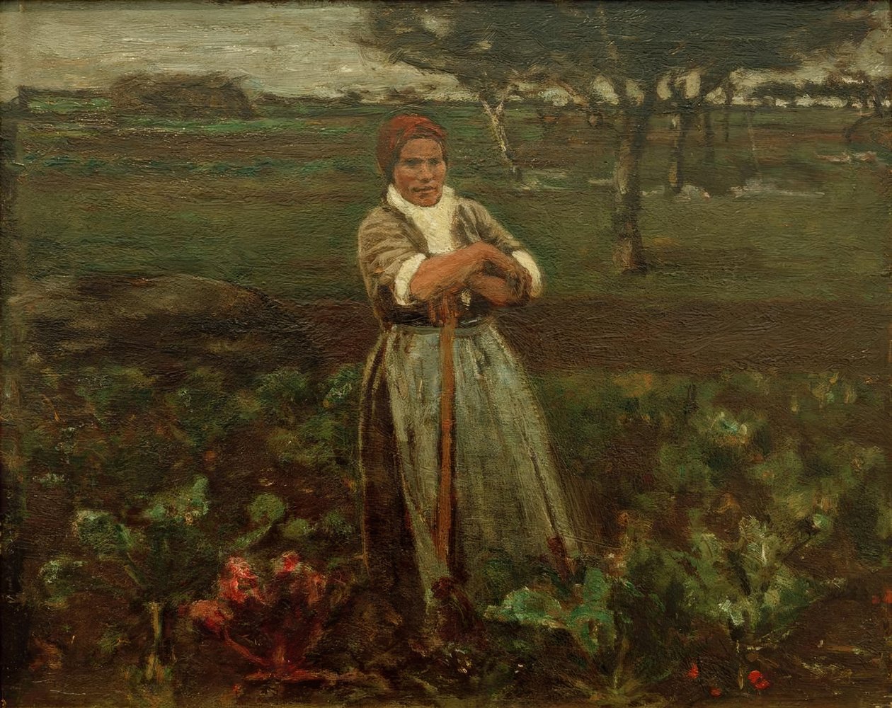 Arbetare i betfältet av Max Liebermann