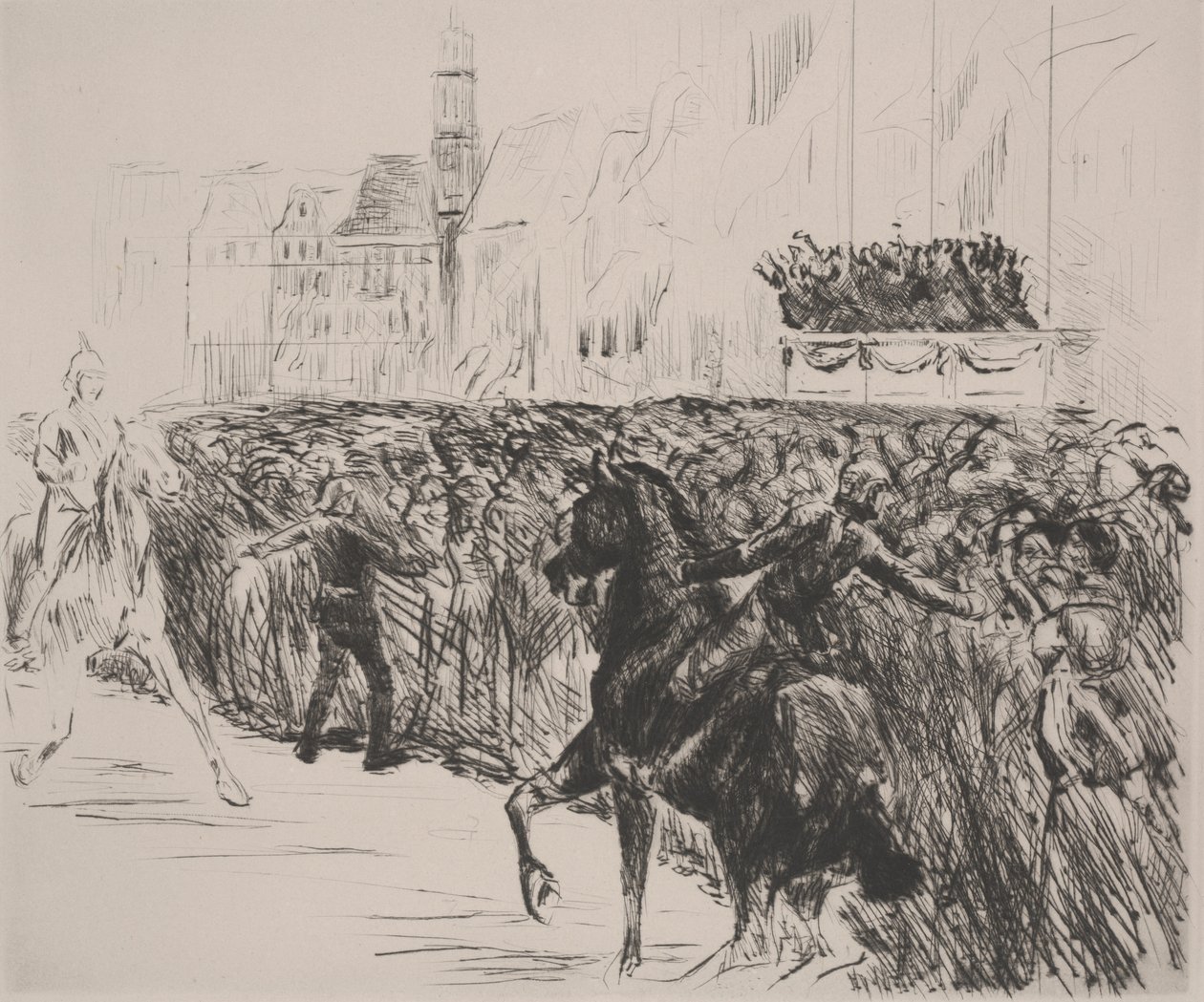 Drottningen av Hollands ankomst, 1913 av Max Liebermann