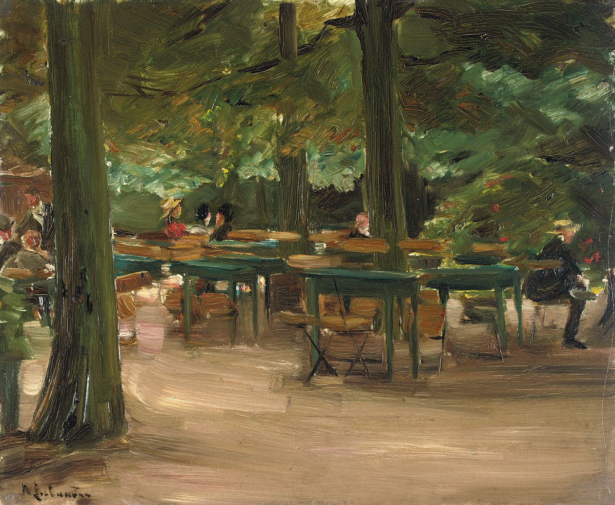 Ölträdgård, 1905 av Max Liebermann