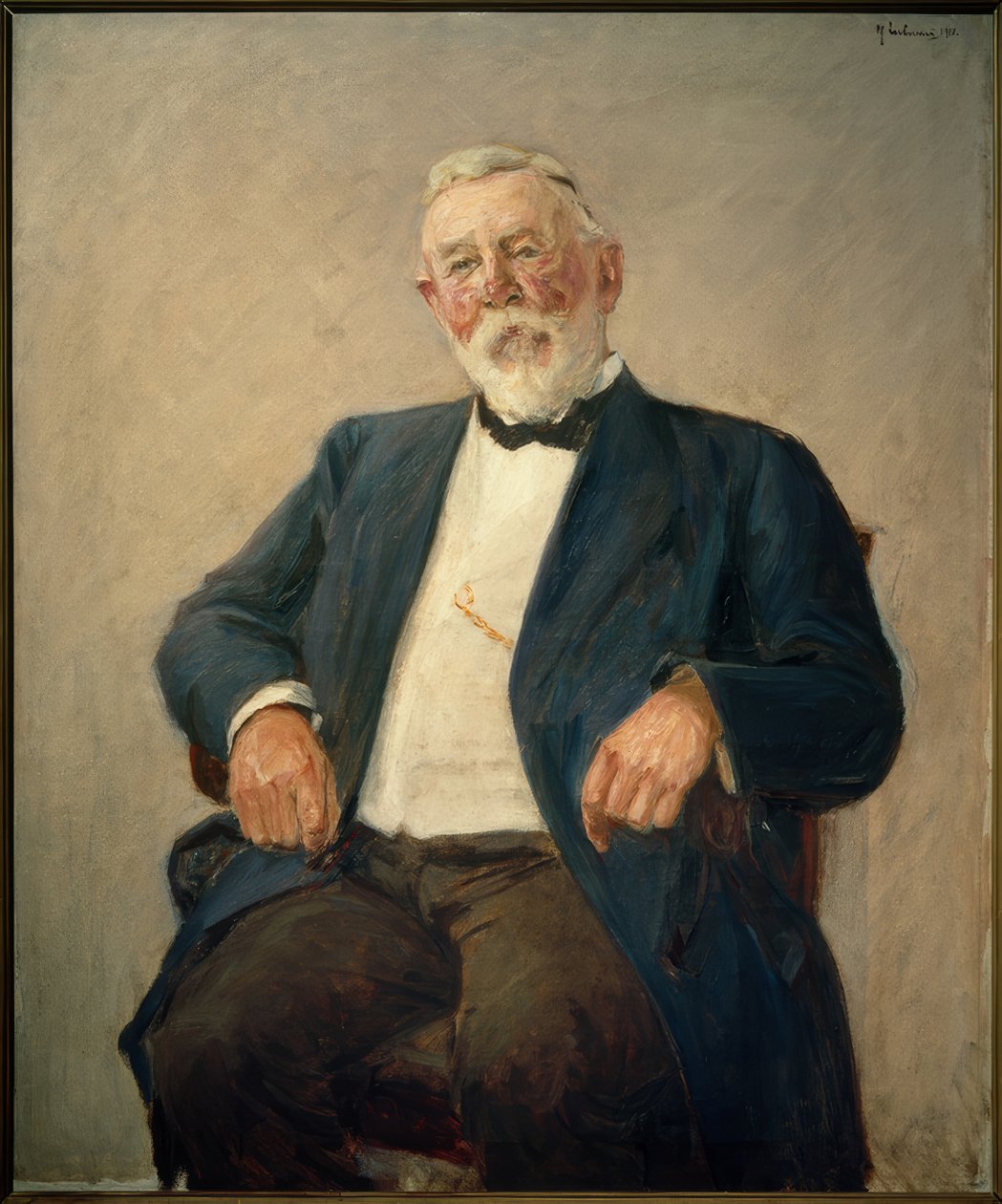 Porträtt av Friedrich Kuhnt av Max Liebermann