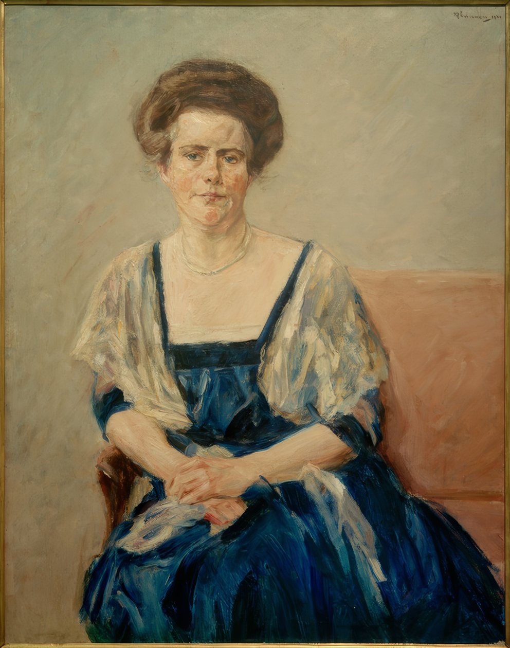 Porträtt av Maria Newman av Max Liebermann