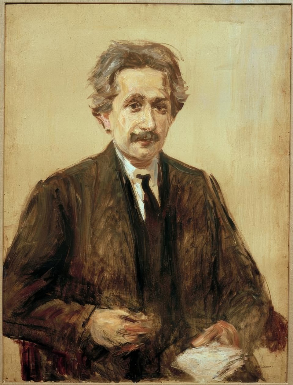 Porträtt av prof. Albert Einstein av Max Liebermann