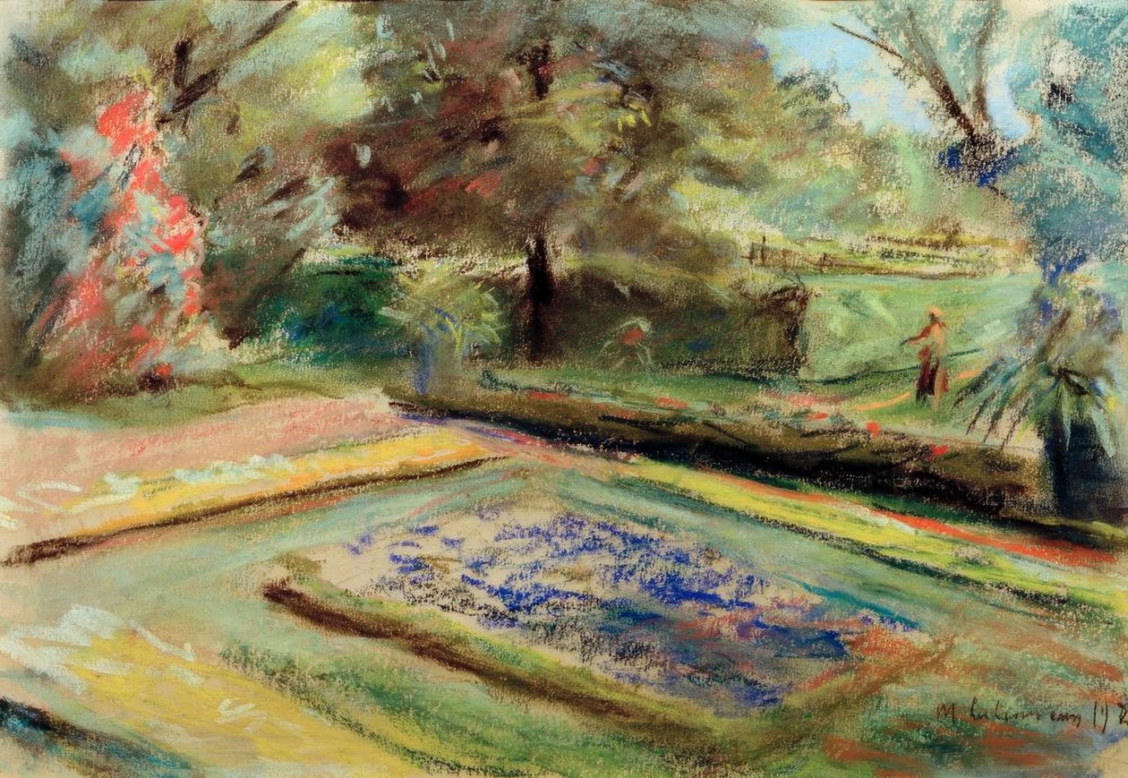 Utsikt över blomsterterrassen mot nordost av Max Liebermann