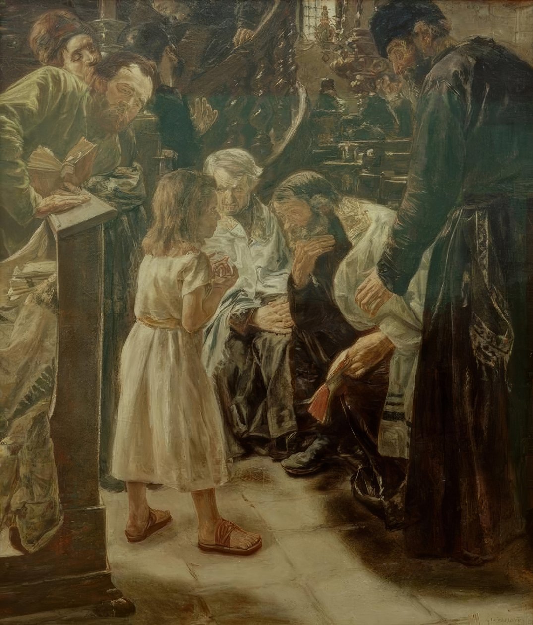 Den tolvårige Jesus i templet av Max Liebermann