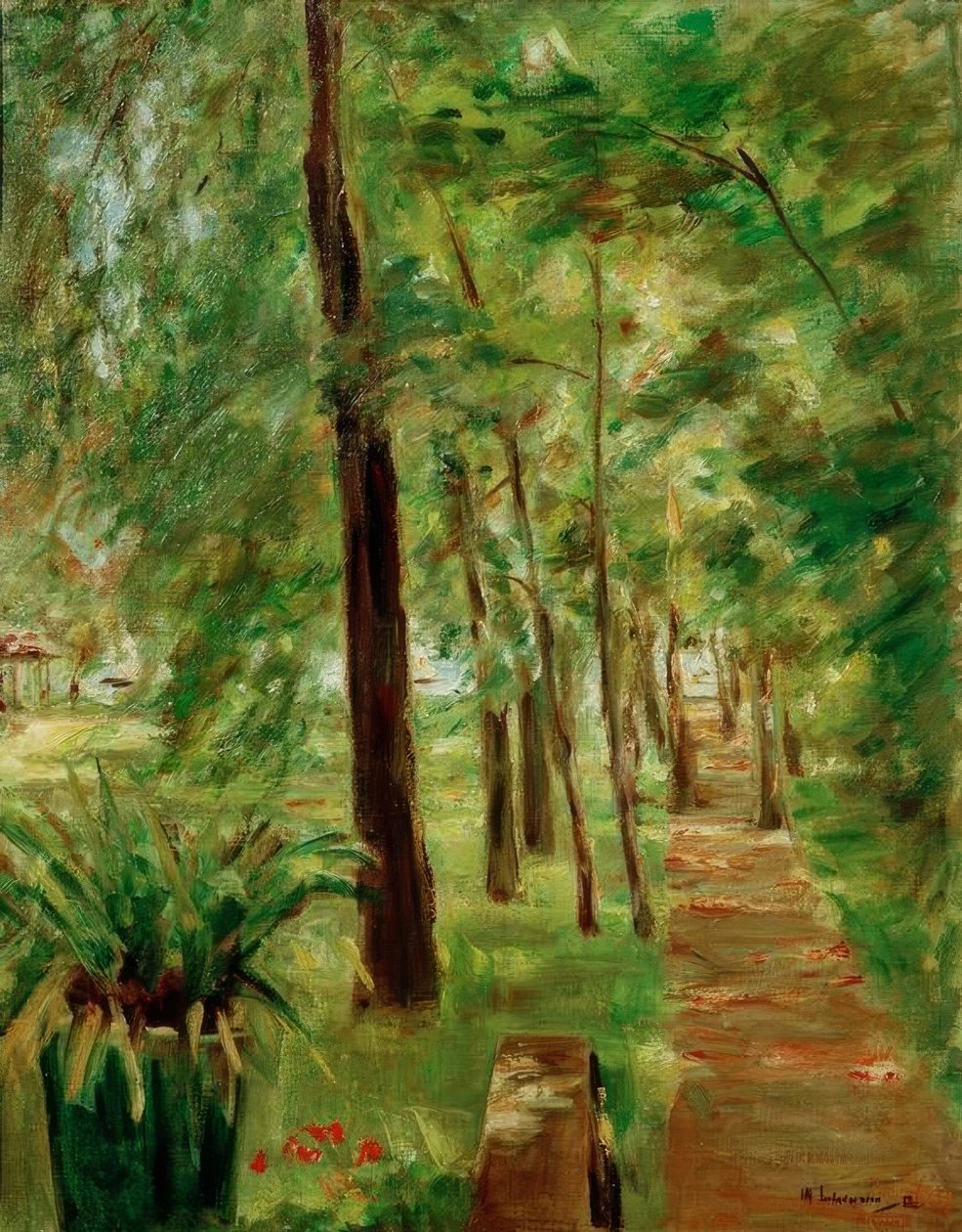 Björkallén i Wannseeträdgården i öster av Max Liebermann