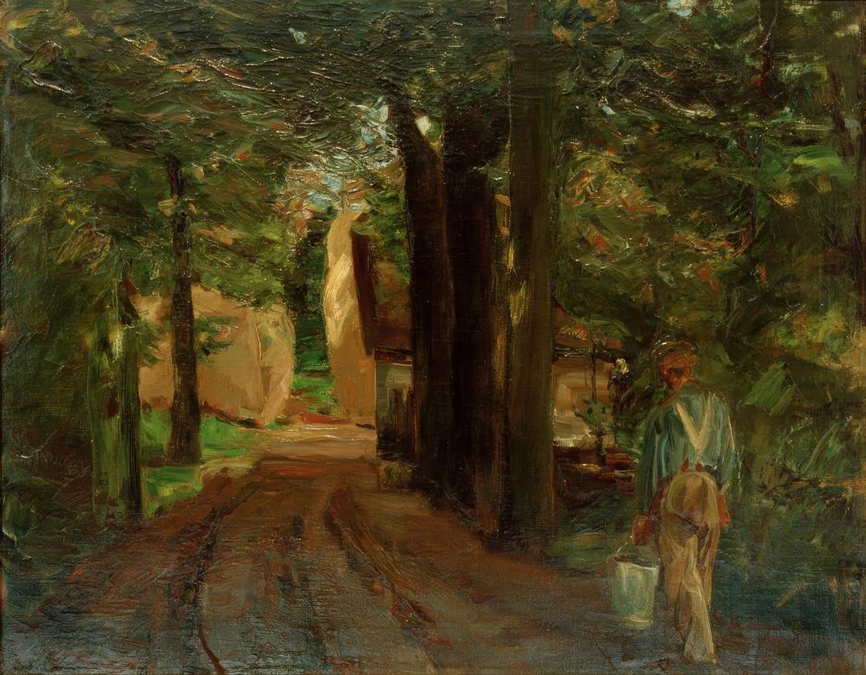 Entré till hembygdsgården - ingång till gård av Max Liebermann