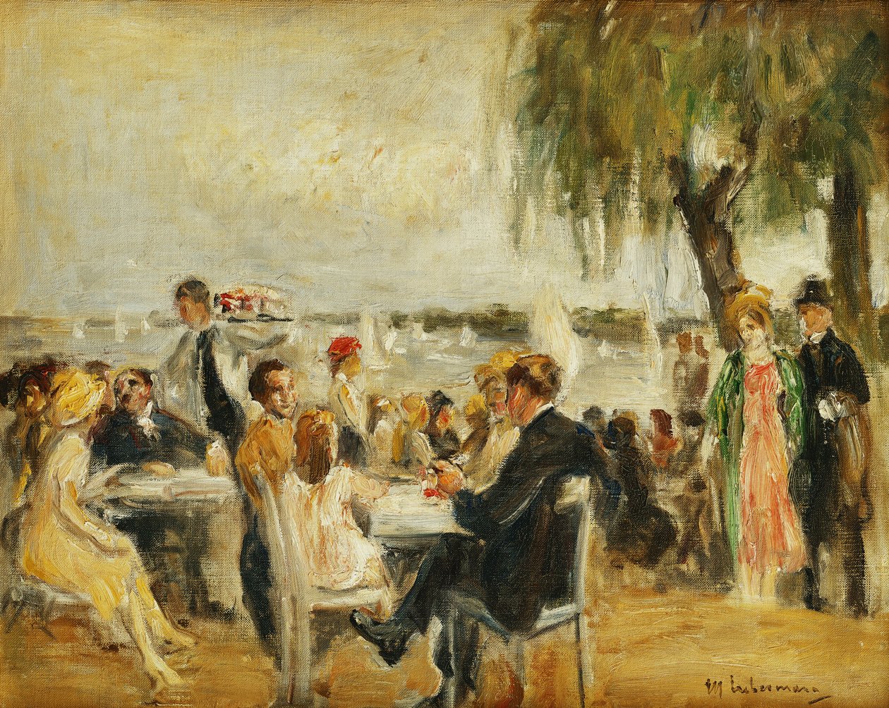 Garden Cafe på Elbe, 1902 av Max Liebermann