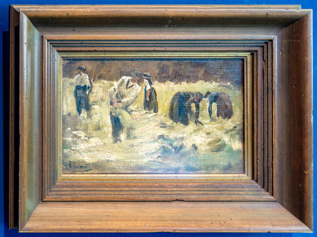 Skörd av spannmål av Max Liebermann