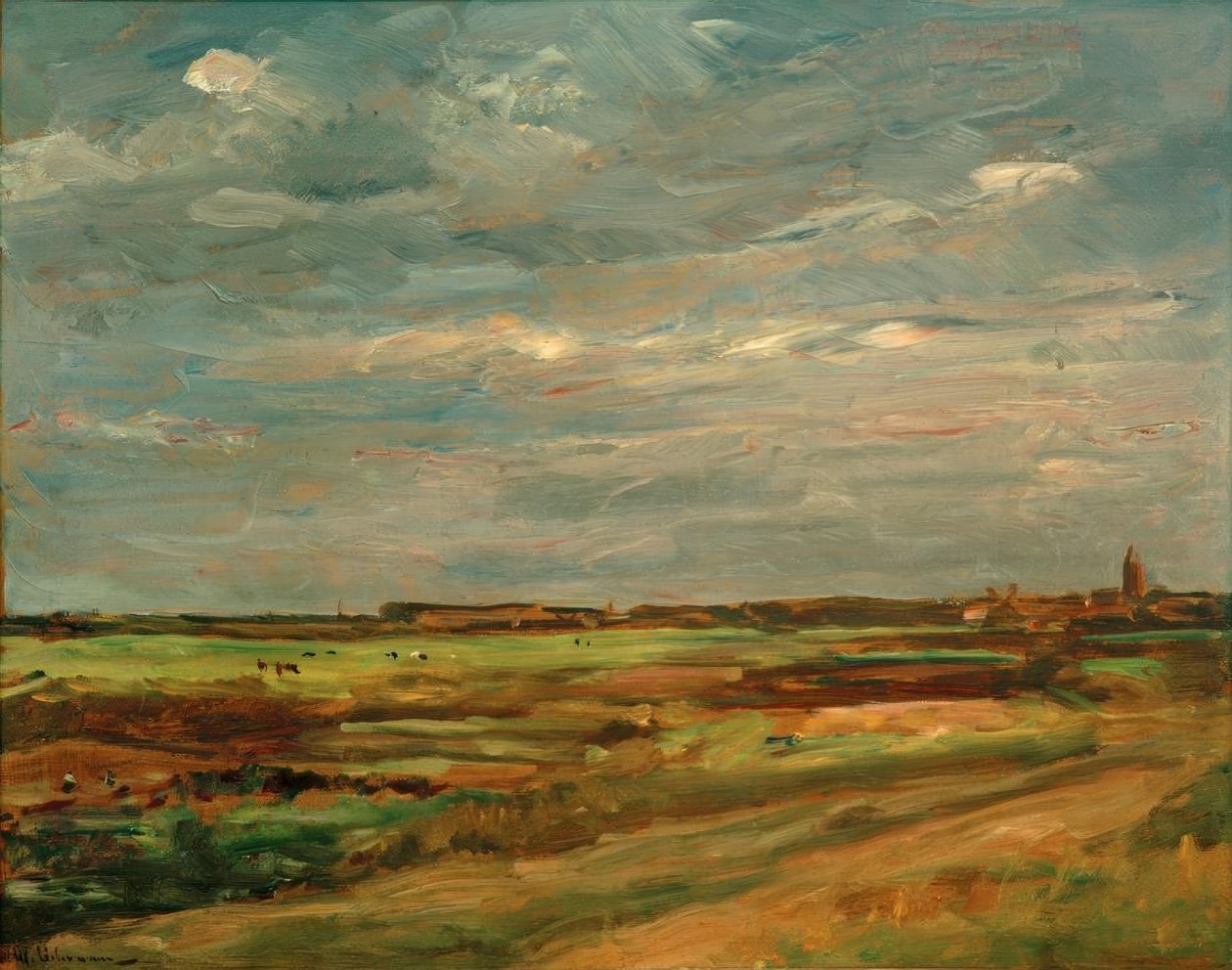 Landskap nära Noordwijk av Max Liebermann