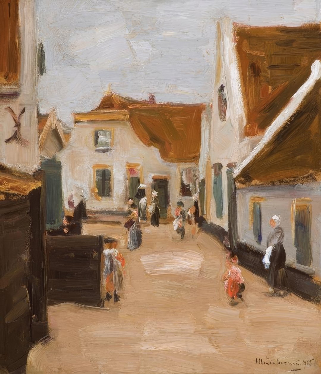 M.Liebermann, Dorfstrasse i Noordwijk av Max Liebermann