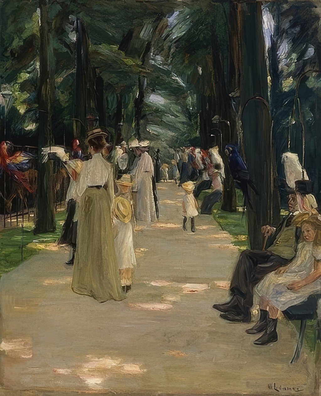 Παπαγείεναλλει. 1902 av Max Liebermann