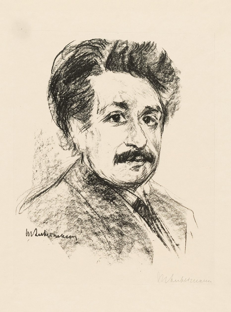 Porträtt av Albert Einstein av Max Liebermann