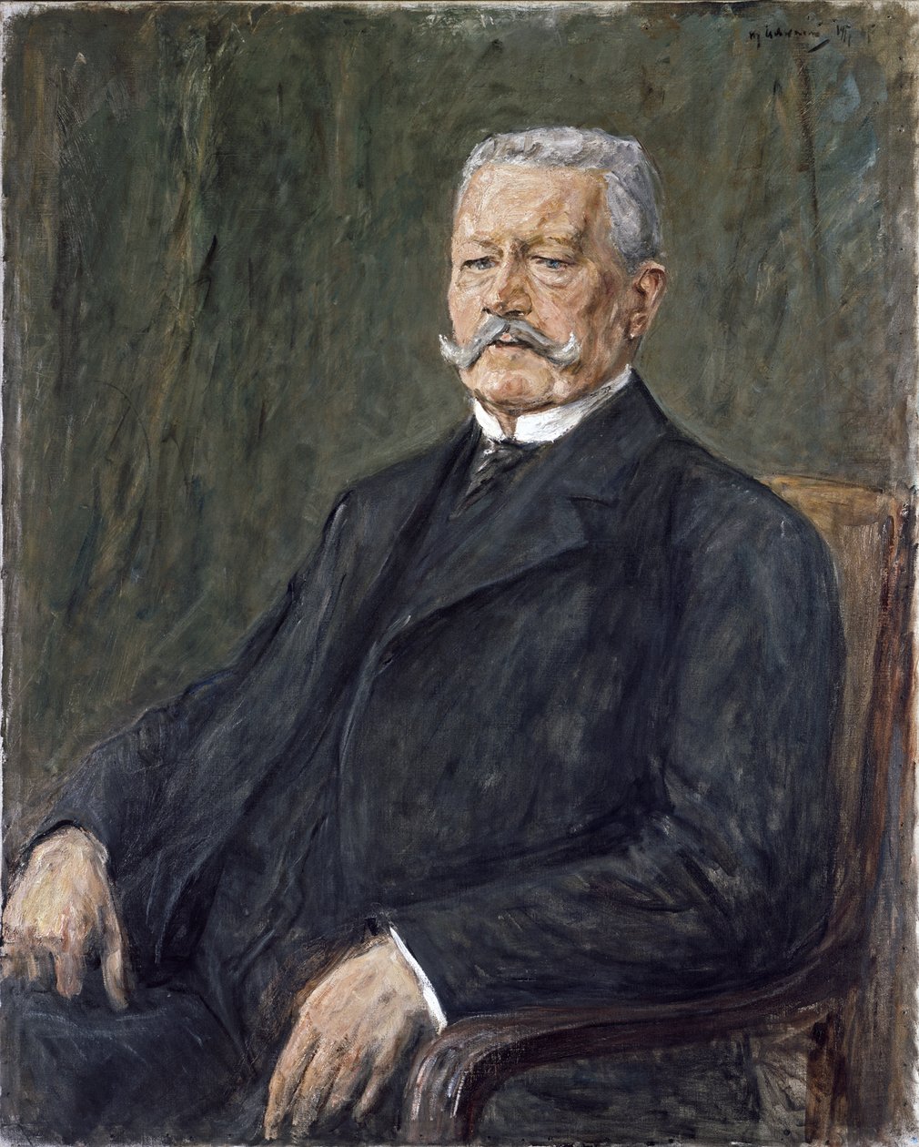 Porträtt av Paul von Hindenburg av Max Liebermann