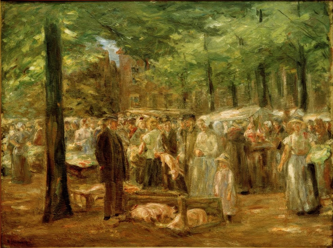 Grismarknad i Haarlem av Max Liebermann
