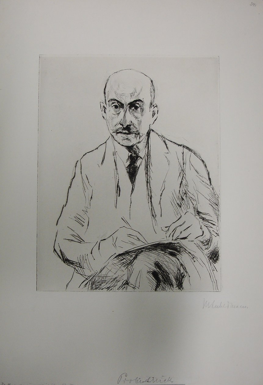 Självporträtt vid 70 års ålder av Max Liebermann