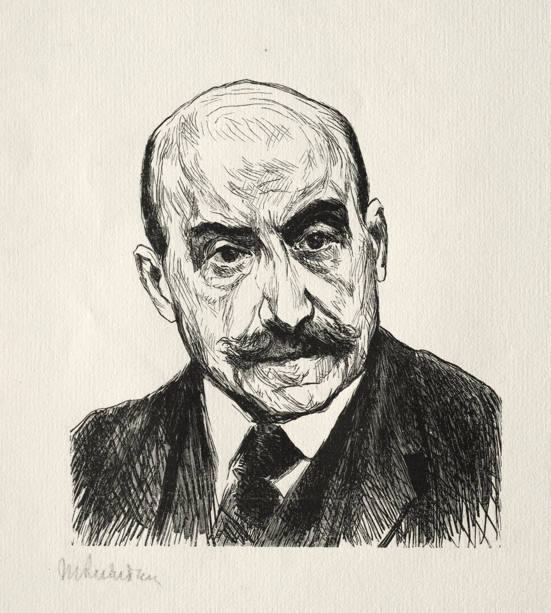 Självporträtt. av Max Liebermann