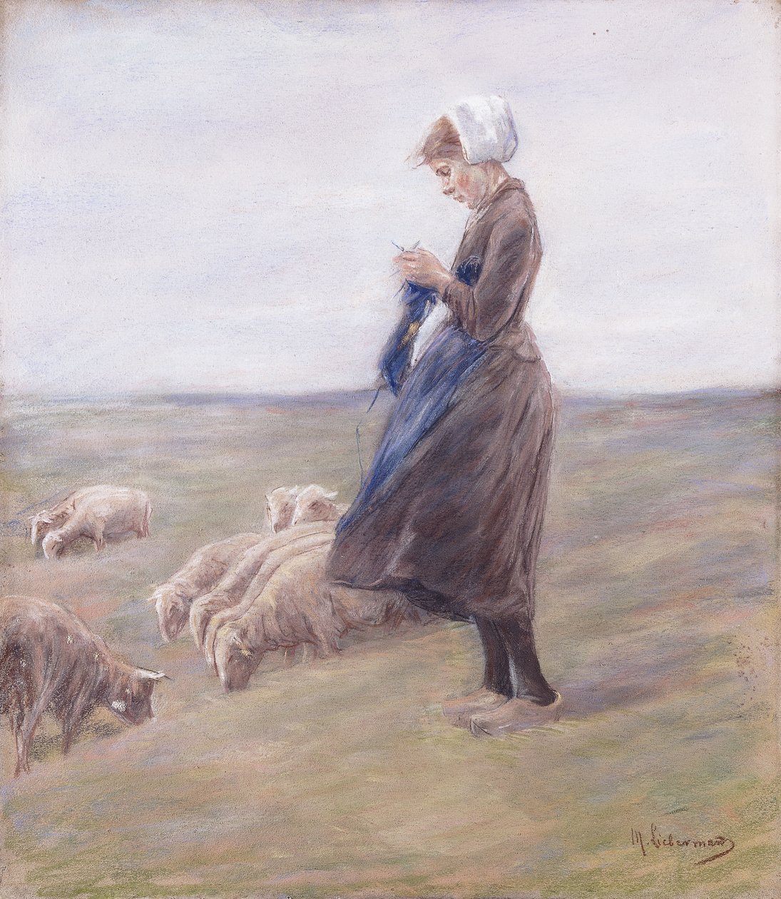 herde Herdinna, 1887 av Max Liebermann