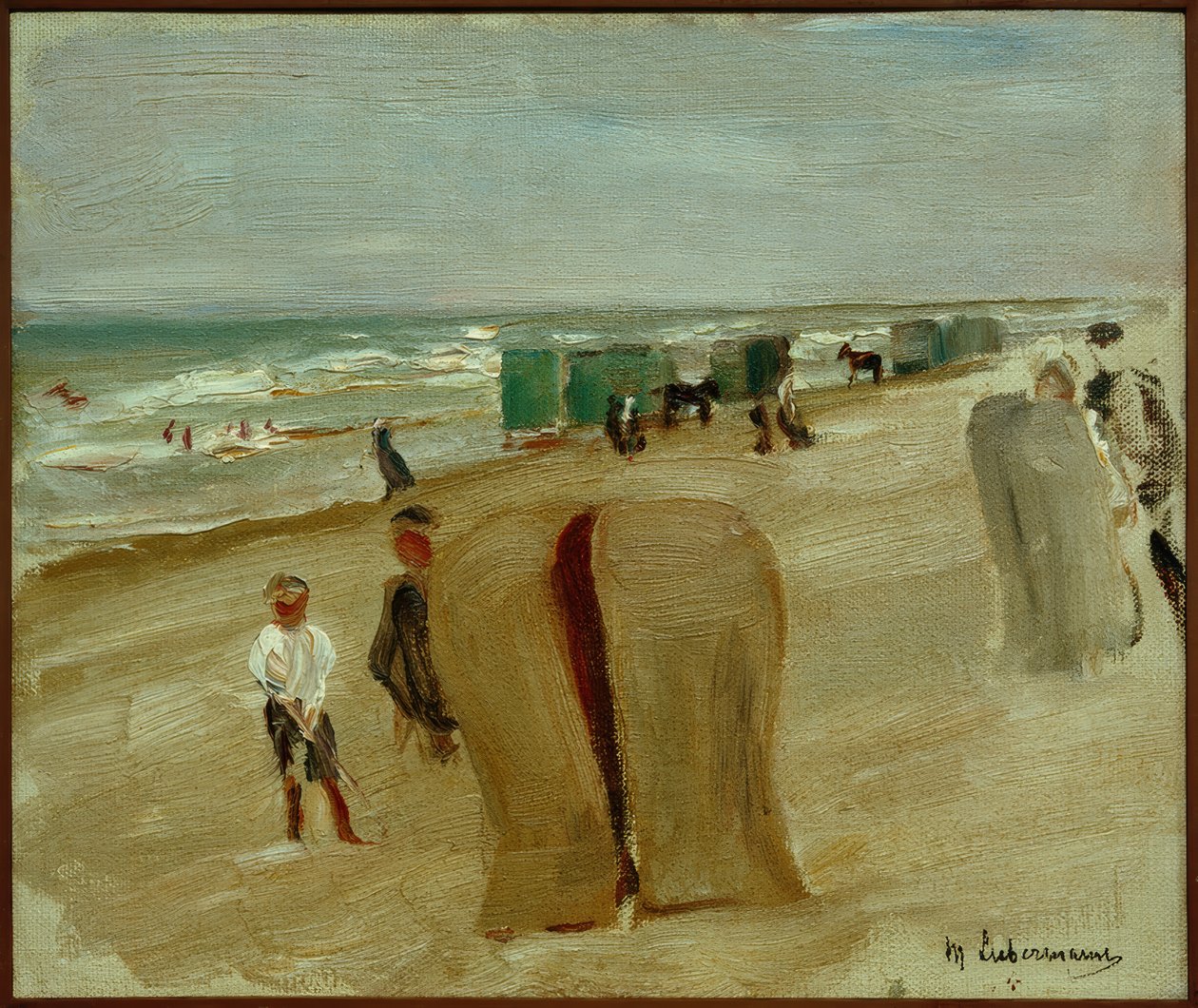 Strandszene i Noordwijk av Max Liebermann