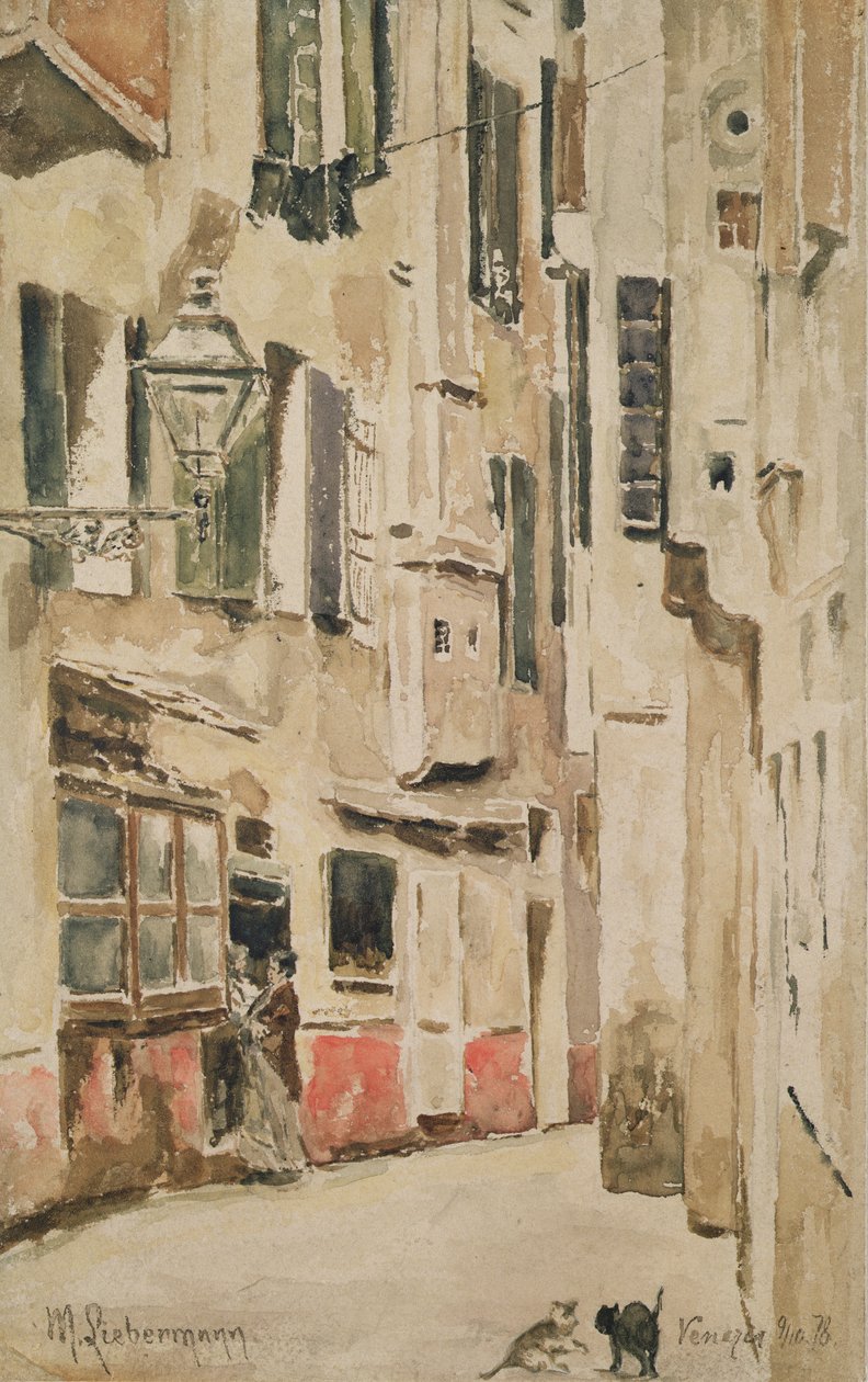 Venetian Street, 1878 av Max Liebermann