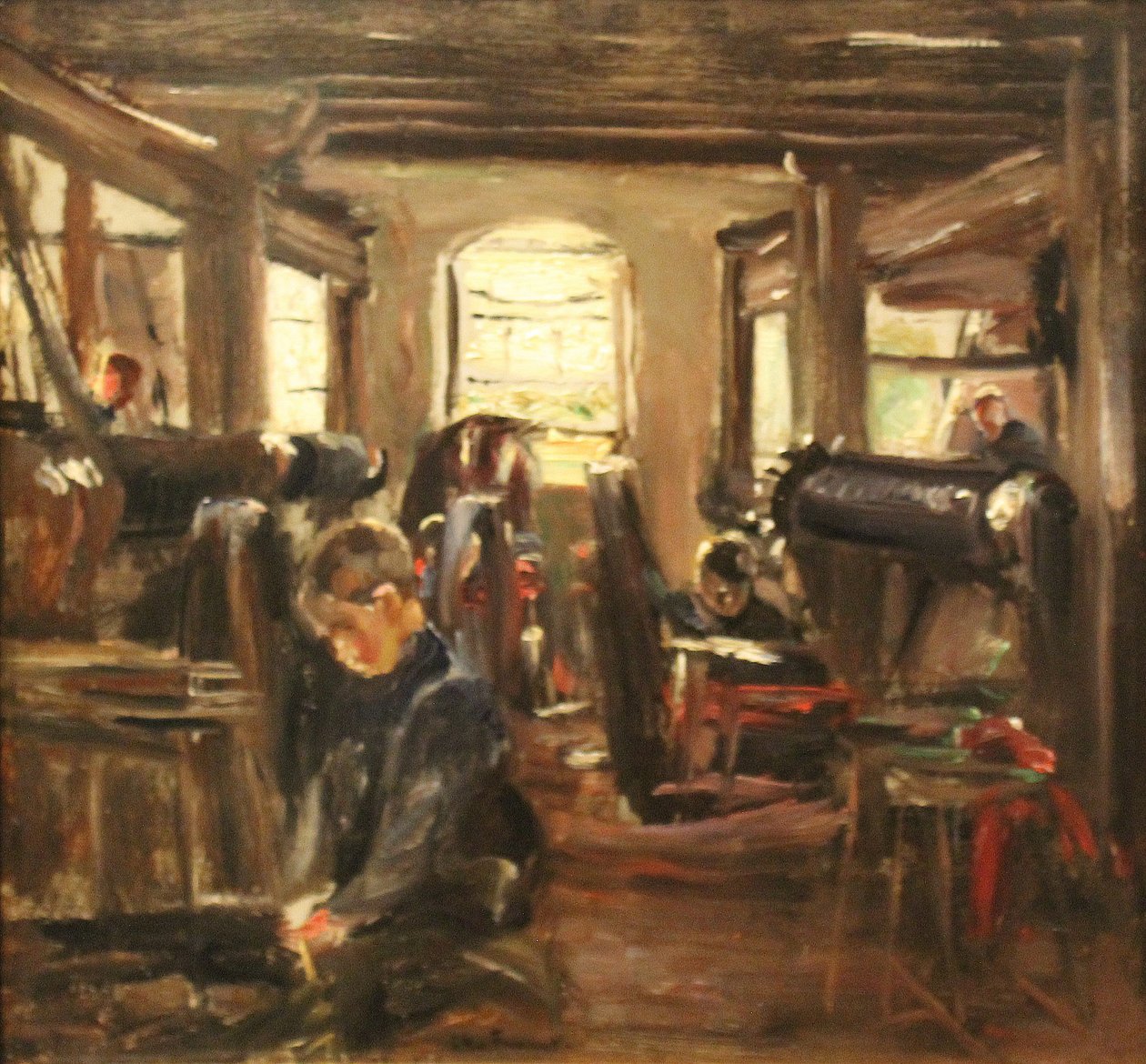 väveri i Laren av Max Liebermann