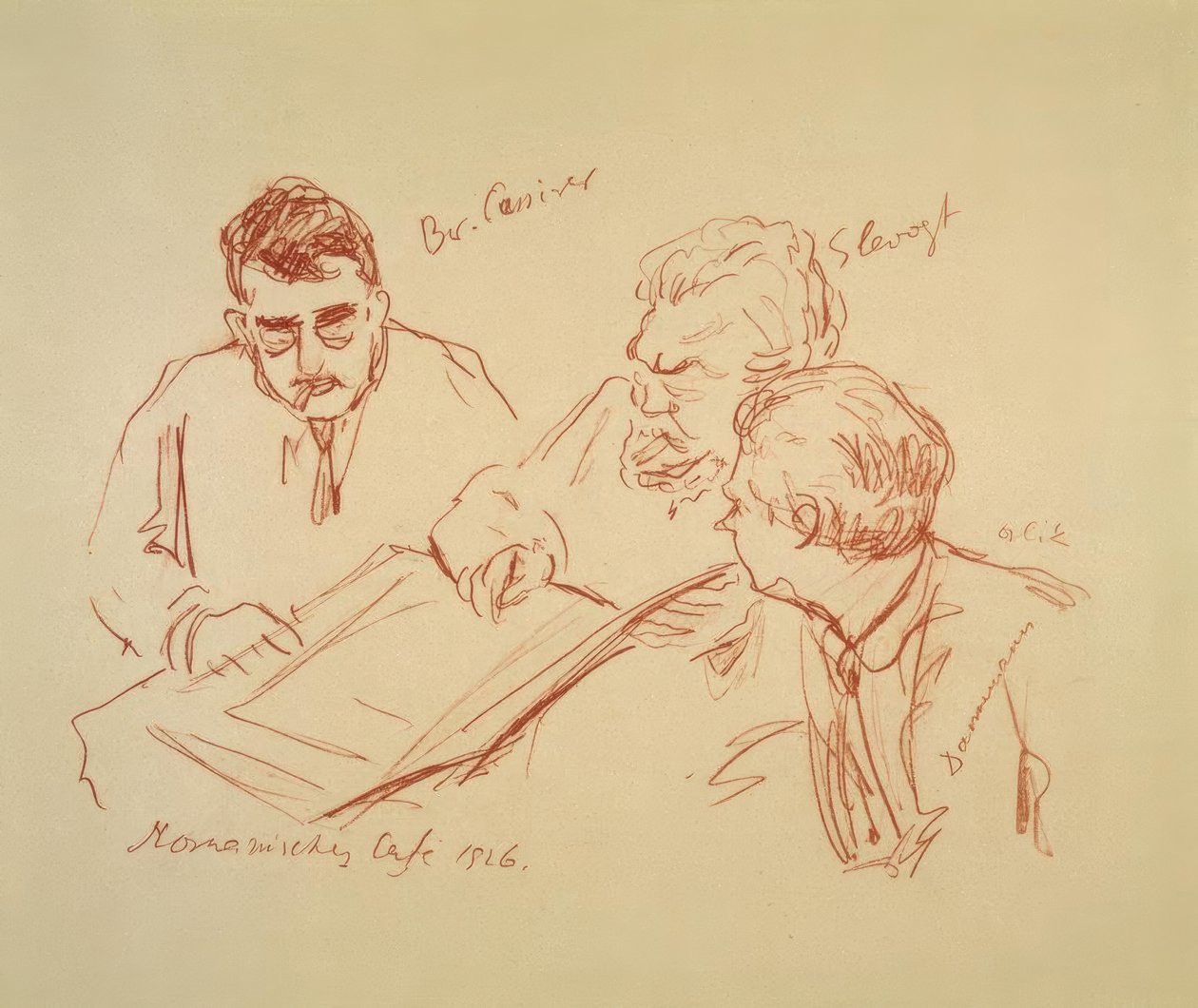 Romanesque Café 1926 av Max Slevogt
