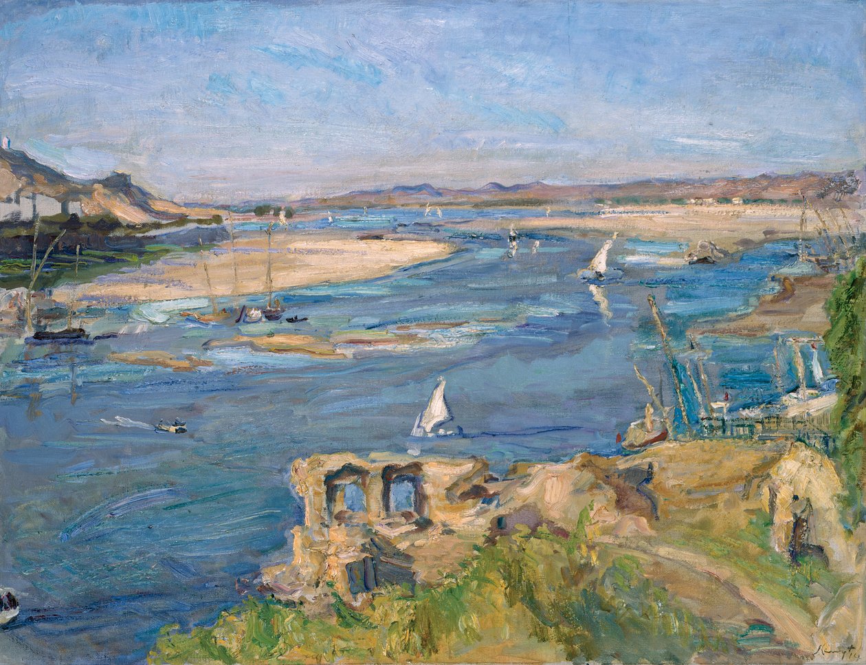 Nilen nära Assuan, 1914 av Max Slevogt