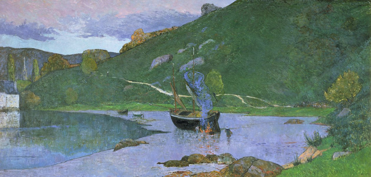 Landskap vid Pont-Aven, c.1893-94 av Maxime Emile Louis Maufra
