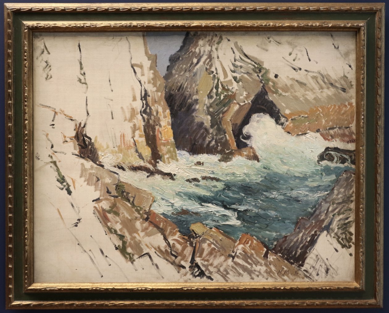 La crique av Maxime Emile Louis Maufra