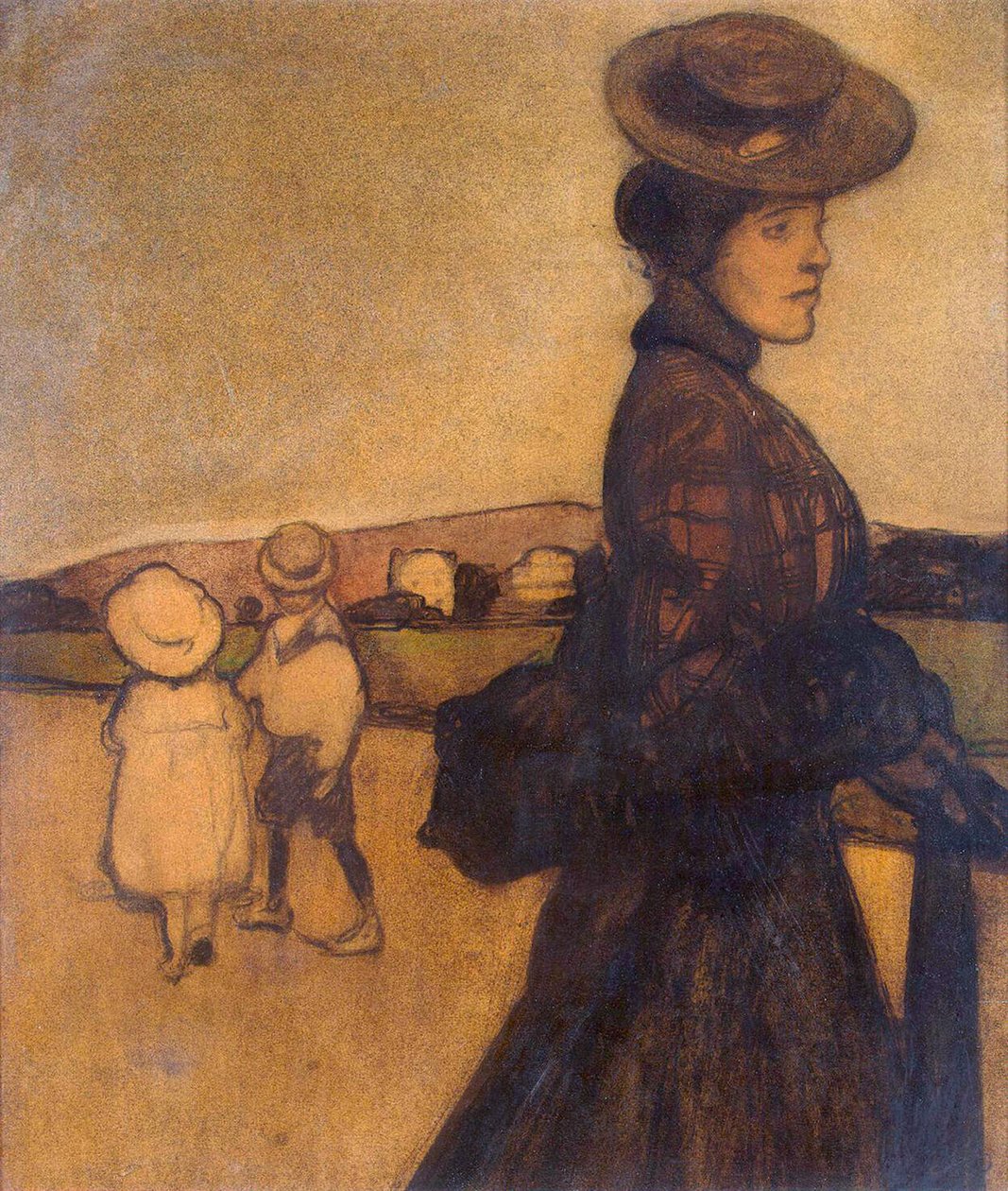 Guvernant, c1901-1902. av Maxime Dethomas