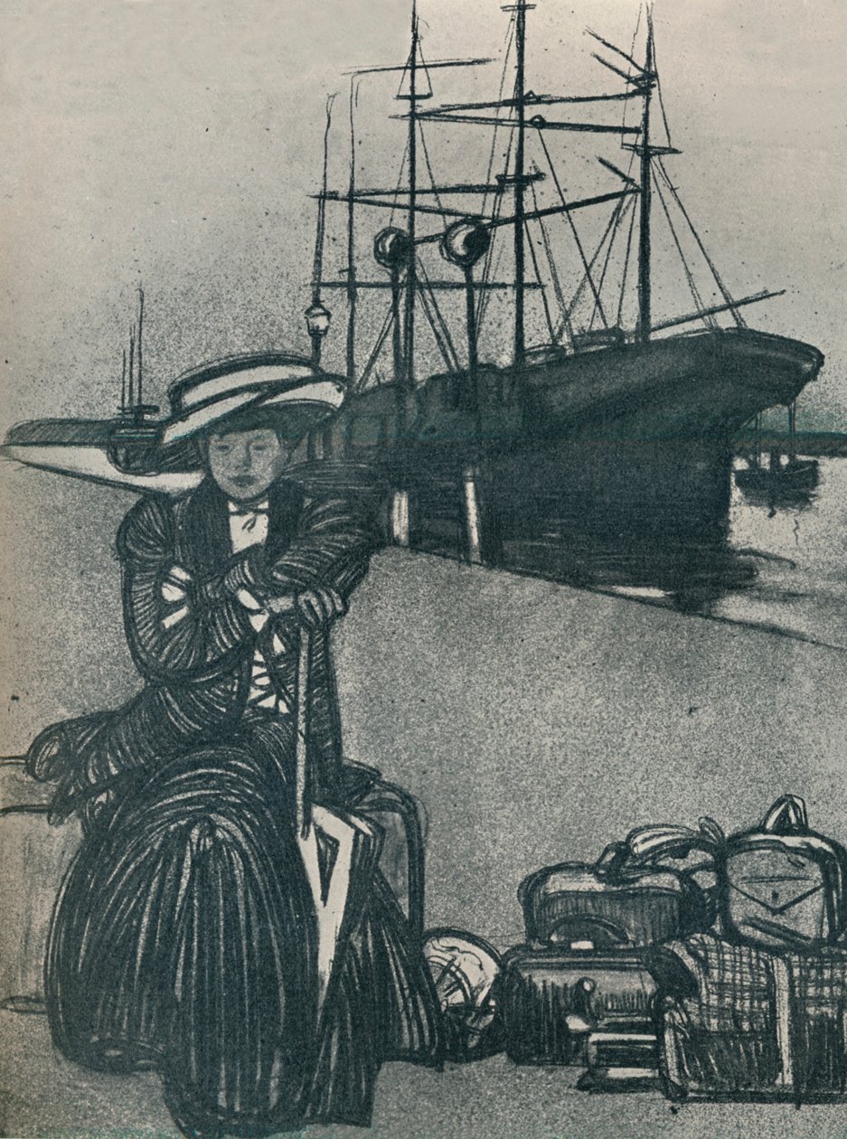 Resenären, c1920, 1923 av Maxime Pierre Jules Dethomas