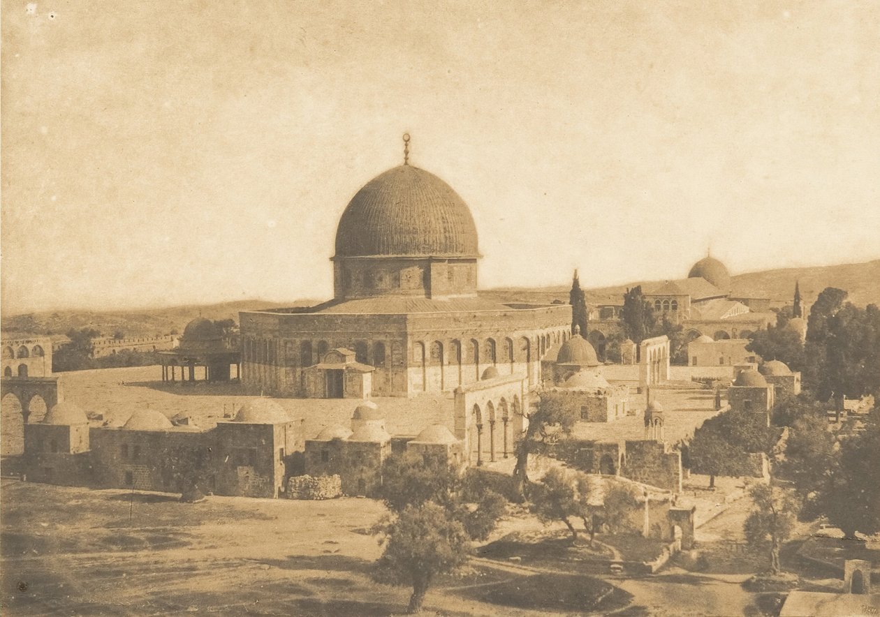 Moskén i Omar, Jerusalem, augusti 1850. av Maxime Du Camp